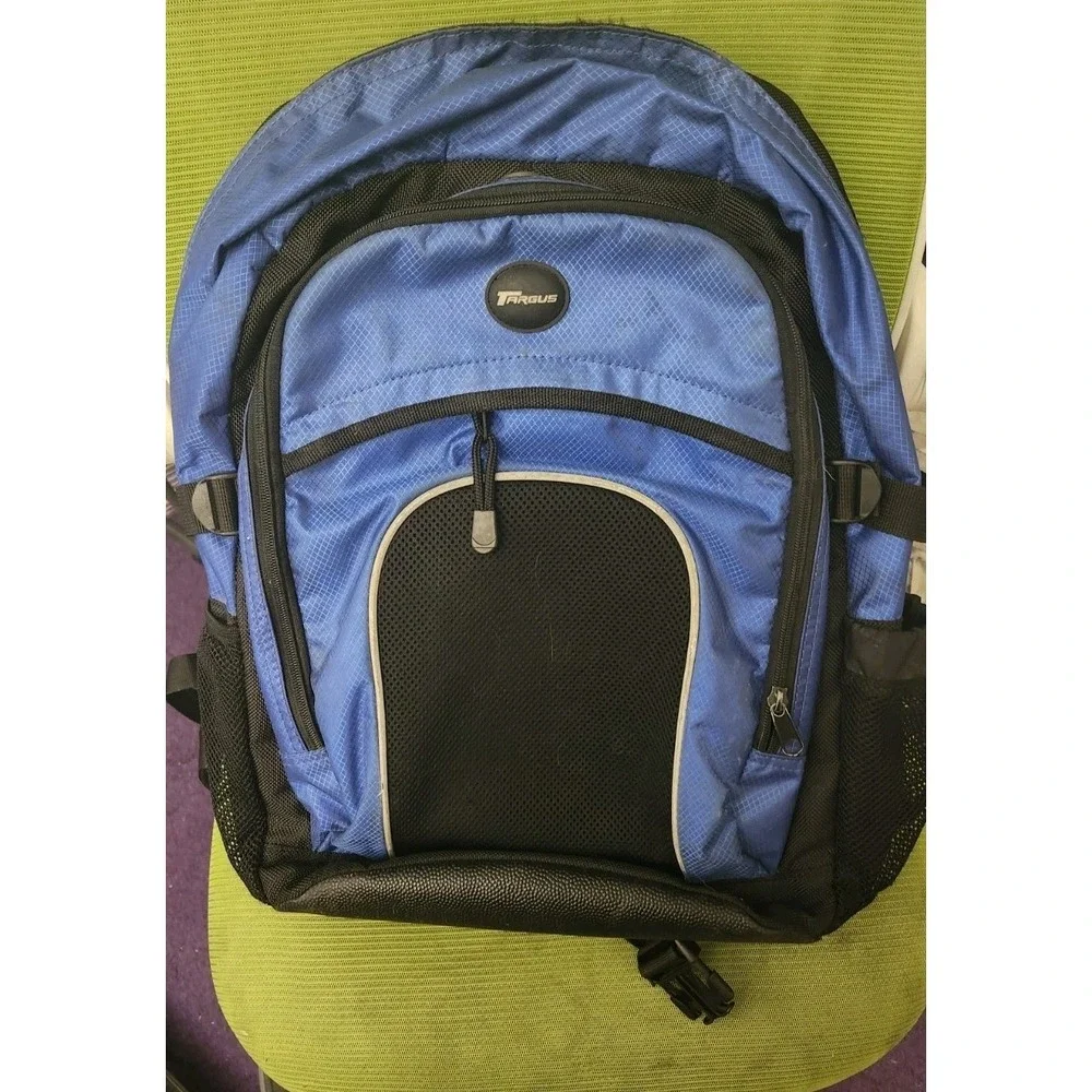 Targus Laptop Backpack Blue & Black Multi-Compartment‎ Tech Bag